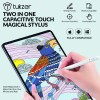 Tukzer 2-in-1 Capacitive Stylus Pen V2.0, Precise Stylus -Fine Point Disc Tip & Micro-Knit Hybrid Fiber Tip, Light Aluminum Body, Rubber Grip, for Touch Screen Devices, Smartphones, Tablets (White) Tukzer 2-in-1 Capacitive Stylus Pen V2.0, Precise Stylus -Fine Point Disc Tip & Micro-Knit Hybrid Fiber Tip, Light Aluminum Body, Rubber Grip, for Touch Screen Devices, Smartphones, Tablets (White)