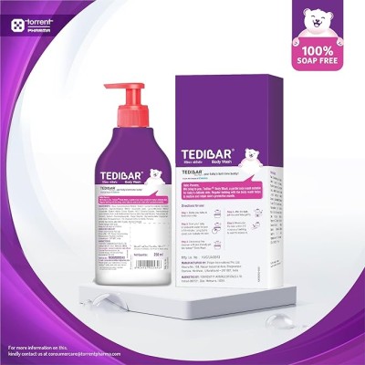 Tedibar - Body wash for Babies| 100% soap & Alkali free | Skin-friendly pH 5.5| Recommended by pediatricians | Prevents Dryness & Rashes | Suitable for Newborn Baby| 250ml Tedibar - Body wash for Babies| 100% soap & Alkali free | Skin-friendly pH 5.5| Recommended by pediatricians | Prevents Dryness & Rashes | Suitable for Newborn Baby| 250ml