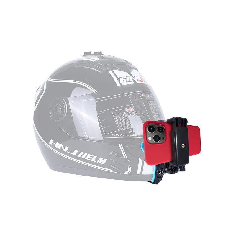 HIFFIN® Helmet Chin Strap Mount with Mobile Clip & Screw Compatible with All Smart Phones Go pro Hero (Helmet Mount KIT, Helmet Mount KIT) HIFFIN® Helmet Chin Strap Mount with Mobile Clip & Screw Compatible with All Smart Phones Go pro Hero (Helmet Mount KIT, Helmet Mount KIT)