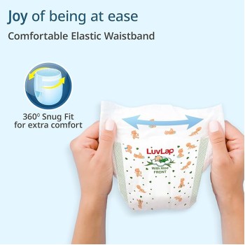 LuvLap Baby Diaper Pants M Size (Medium) , Pack of 72 Count, For babies of 7 to 12Kg with Aloe Vera Lotion for rash protection, with upto 12Hr protection LuvLap Baby Diaper Pants M Size (Medium) , Pack of 72 Count, For babies of 7 to 12Kg with Aloe Vera Lotion for rash protection, with upto 12Hr protection