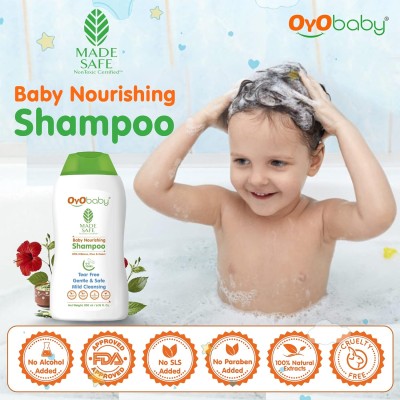 OYO BABY New Born Combo Baby No Tears Baby Shampoo for Newborn Babies and Extra Virgin Olive oil for Baby massage 200ml each OYO BABY New Born Combo Baby No Tears Baby Shampoo for Newborn Babies and Extra Virgin Olive oil for Baby massage 200ml each