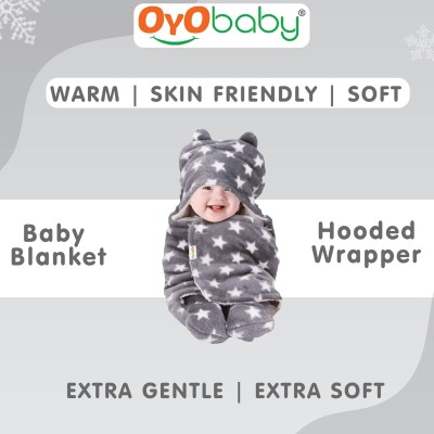 OYO BABY Blankets New Born Babies | Pack of 1, Super Soft Baby Wrapper Baby Sleeping Bag for Boys,Girls, Babies (76cm x 70cm, 0-6 Months, Fleece, skin friendly, Star Grey) OYO BABY Blankets New Born Babies | Pack of 1, Super Soft Baby Wrapper Baby Sleeping Bag for Boys,Girls, Babies (76cm x 70cm, 0-6 Months, Fleece, skin friendly, Star Grey)