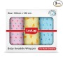 LuvLap 100% Cotton Muslin Baby Swaddle Set, Baby Towel, Size-120cm x 100cm (47"x39"), Dots Hearts Print, 0-18 Month+, Printed Mulmal Muslin Swaddle Wrap for New Born, Pack of 3