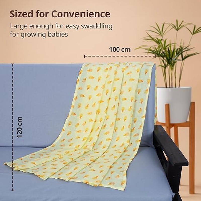 LuvLap 100% Cotton Muslin Baby Swaddle Set, Baby Towel, Size-120cm x 100cm (47"x39"), Dots Hearts Print, 0-18 Month+, Printed Mulmal Muslin Swaddle Wrap for New Born, Pack of 3 LuvLap 100% Cotton Muslin Baby Swaddle Set, Baby Towel, Size-120cm x 100cm (47"x39"), Dots Hearts Print, 0-18 Month+, Printed Mulmal Muslin Swaddle Wrap for New Born, Pack of 3