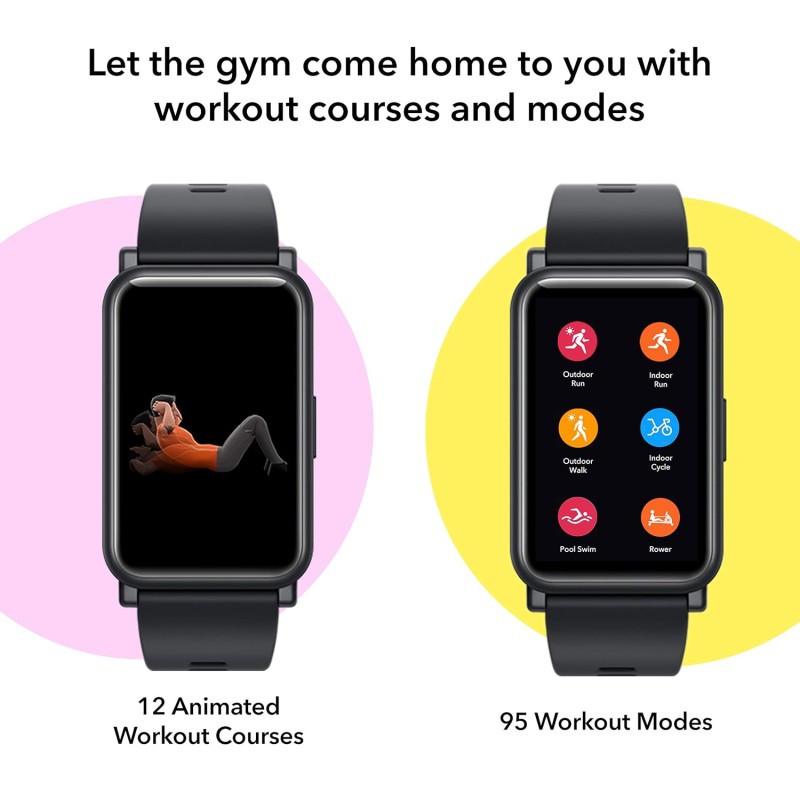 Honor Watch ES (Black, 4.16cm (1.64") AMOLED Touch Display) 95 Workout Modes, Automatic Workout Recognition, 12 Animated Workout Courses, Fast Charge, SpO2, Stress, Sleep Monitor, Watch Face Store Honor Watch ES (Black, 4.16cm (1.64") AMOLED Touch Display) 95 Workout Modes, Automatic Workout Recognition, 12 Animated Workout Courses, Fast Charge, SpO2, Stress, Sleep Monitor, Watch Face Store