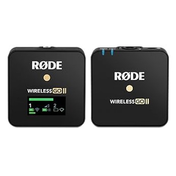 Rode Wireless GO II Single Channel Wireless Microphone System, Black 