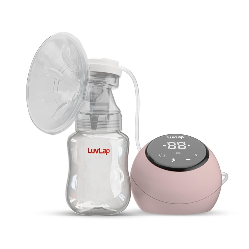 Luvlap Adore Electric Breast Pump, 2 Phase Pumping of Stimulation & Expression, 2pcs Breast pads free, Soft & Gentle, BPA Free, Run on Direct Power, No Battery Luvlap Adore Electric Breast Pump, 2 Phase Pumping of Stimulation & Expression, 2pcs Breast pads free, Soft & Gentle, BPA Free, Run on Direct Power, No Battery