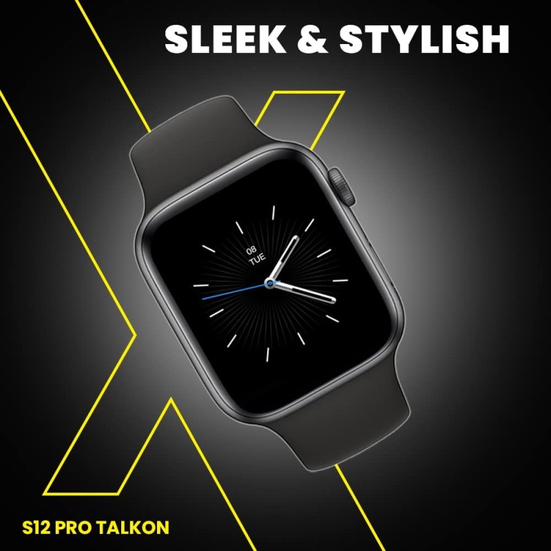 FLiX (Beetel) S12 Pro Talkon Smart Watch Bluetooth Calling,1.54" Touch Color Display 2.5D Glass,IPX65,Real Time 24x7(Heart Rate Tracking,Body Temp) Multiple Watch-faces,Sports Mode,Standby Upto 25Days FLiX (Beetel) S12 Pro Talkon Smart Watch Bluetooth Calling,1.54" Touch Color Display 2.5D Glass,IPX65,Real Time 24x7(Heart Rate Tracking,Body Temp) Multiple Watch-faces,Sports Mode,Standby Upto 25Days