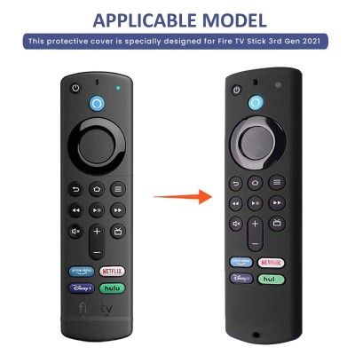 ETUZI Silicone Remote Cover Compatible for Fire TV Stick (3rd Gen, 2021) with All-New Alexa Voice Remote Case (Remote Not Included) (Black) ETUZI Silicone Remote Cover Compatible for Fire TV Stick (3rd Gen, 2021) with All-New Alexa Voice Remote Case (Remote Not Included) (Black)