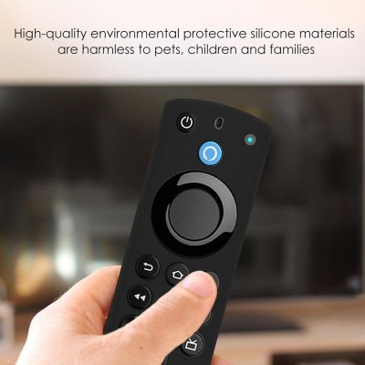 ETUZI Silicone Remote Cover Compatible for Fire TV Stick (3rd Gen, 2021) with All-New Alexa Voice Remote Case (Remote Not Included) (Black) ETUZI Silicone Remote Cover Compatible for Fire TV Stick (3rd Gen, 2021) with All-New Alexa Voice Remote Case (Remote Not Included) (Black)
