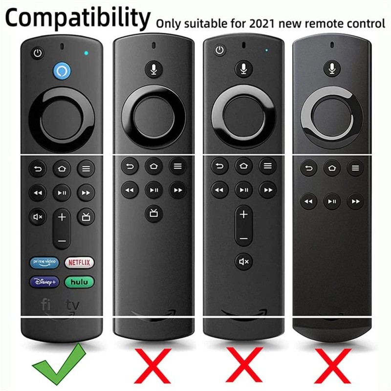 ETUZI Silicone Remote Cover Compatible for Fire TV Stick (3rd Gen, 2021) with All-New Alexa Voice Remote Case (Remote Not Included) (Black) ETUZI Silicone Remote Cover Compatible for Fire TV Stick (3rd Gen, 2021) with All-New Alexa Voice Remote Case (Remote Not Included) (Black)