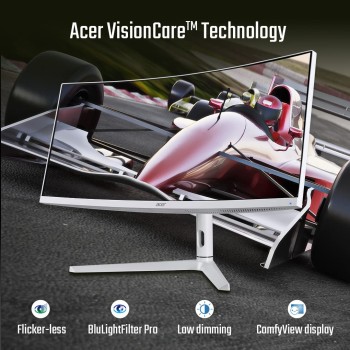 Acer XZ306CX 29.5 Inch (74.93 Cm) Ultrawide 21:9 1500R Curve 2560 X 1080 Pixels LCD Monitor with LED Backlight I 1 MS VRB I 200 Hz I HDR 400 I DCI-P3 93% I AMD Free Sync I 2XHDMI 1XDP I White Acer XZ306CX 29.5 Inch (74.93 Cm) Ultrawide 21:9 1500R Curve 2560 X 1080 Pixels LCD Monitor with LED Backlight I 1 MS VRB I 200 Hz I HDR 400 I DCI-P3 93% I AMD Free Sync I 2XHDMI 1XDP I White