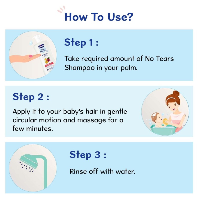 Chicco Baby Moments Shampoo for Tear-Free Bath times, Natural Ingredients, Suitable for baby’s tangle Free, smooth hair, No Phenoxyethanol and Parabens (500ml) Chicco Baby Moments Shampoo for Tear-Free Bath times, Natural Ingredients, Suitable for baby’s tangle Free, smooth hair, No Phenoxyethanol and Parabens (500ml)