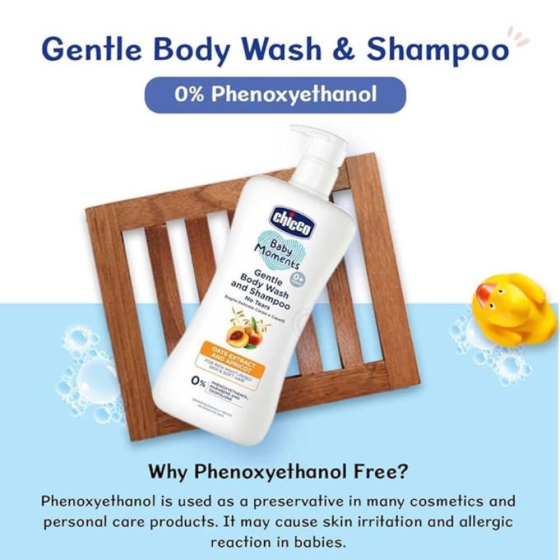 Chicco Baby Moments Gentle Body Wash And Shampoo For Rich Moisturised Skin & Soft Hair 500ml Chicco Baby Moments Gentle Body Wash And Shampoo For Rich Moisturised Skin & Soft Hair 500ml