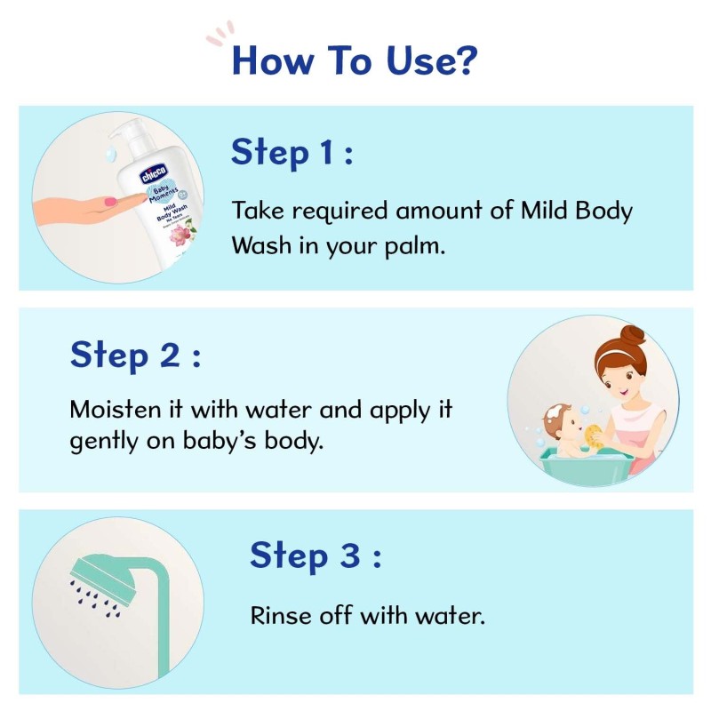 Chicco Baby Moments Mild Body Wash Refresh, New Advanced Formula With Natural Ingredients, No Tears & Soap-Free, Mild Formula For Babys Body Wash, No Phenoxyethanol And Parabens (500Ml) Chicco Baby Moments Mild Body Wash Refresh, New Advanced Formula With Natural Ingredients, No Tears & Soap-Free, Mild Formula For Babys Body Wash, No Phenoxyethanol And Parabens (500Ml)