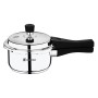 Bergner Sorrento Stainless Steel 2 Litres Outer Lid Pressure Cooker, 2 L Cooker with Outer Lid and Triply Base, Heavy Bottom, Easy Open and Close, Healthy Cooking, Induction Bottom and Gas Stove Ready