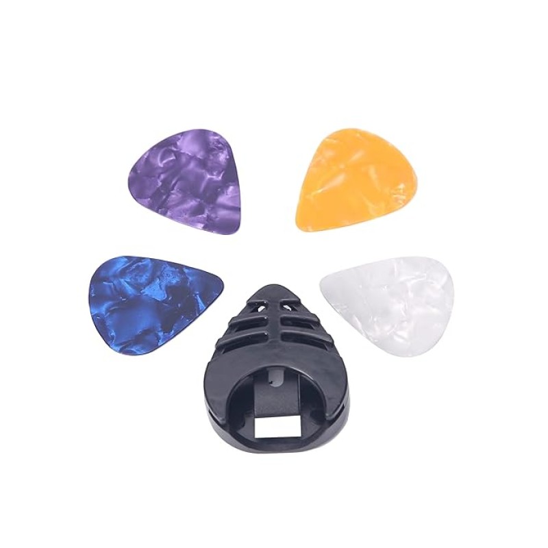 Gamma Audio Z096 Guitar Plectrums Pick Set Triangle Guitar Finger Pick (Pack of 4) Multicolor Gamma Audio Z096 Guitar Plectrums Pick Set Triangle Guitar Finger Pick (Pack of 4) Multicolor