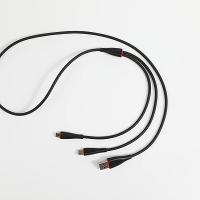 itel Two in One Charging Cable with Dual Micro + Micro, 2.1A Output and 1.2 Meter Length (Black) itel Two in One Charging Cable with Dual Micro + Micro, 2.1A Output and 1.2 Meter Length (Black)