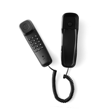 Hola! TF 510 Corded Landline Phone, Wall/Desk Mountable, Clear Call Quality, Compact Design, Redial/Mute/Hold Function (Made in India) (Black) Hola! TF 510 Corded Landline Phone, Wall/Desk Mountable, Clear Call Quality, Compact Design, Redial/Mute/Hold Function (Made in India) (Black)