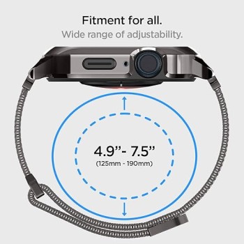Spigen Metal Fit Pro Designed for Apple Watch Case with Band Series 9/8/SE2/7/6/SE/5/4 (41mm/40mm) - Black Spigen Metal Fit Pro Designed for Apple Watch Case with Band Series 9/8/SE2/7/6/SE/5/4 (41mm/40mm) - Black