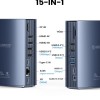 ORICO 15-in-1 USB C Triple Display Docking Station for MacBook Pro M1, Mac, Window with Dual 4K HDMI, 8 USB Ports, Display Port, 100W PD, RJ45, 3.5mm Audio, TF/SD Extended Display for macOS CDH-15N ORICO 15-in-1 USB C Triple Display Docking Station for MacBook Pro M1, Mac, Window with Dual 4K HDMI, 8 USB Ports, Display Port, 100W PD, RJ45, 3.5mm Audio, TF/SD Extended Display for macOS CDH-15N