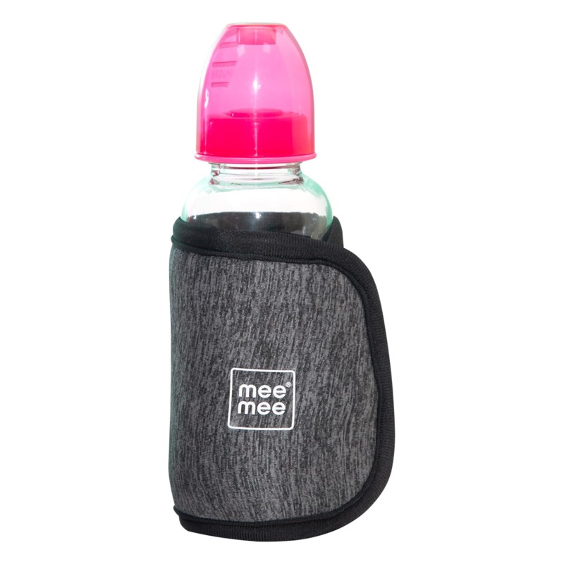 Mee Mee Portable Baby Bottle  Warmer 10 Mins to Warm Baby Milk Using with Quick USB Charging (Grey)
