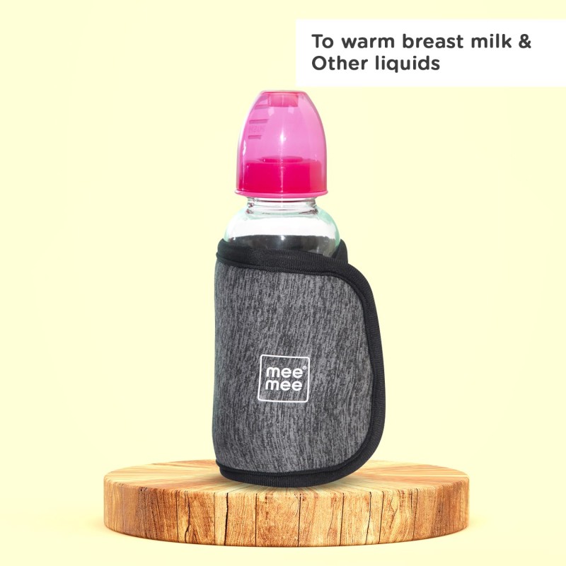 Mee Mee Portable Baby Bottle Warmer 10 Mins to Warm Baby Milk Using with Quick USB Charging (Grey) Mee Mee Portable Baby Bottle Warmer 10 Mins to Warm Baby Milk Using with Quick USB Charging (Grey)