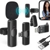 Careflection 2 in 1 K8 Wireless Microphone, Digital Mini Portable Recording Clip Mic with Receiver for All Type-C Lightning Mobile Phones Camera Laptop for Vlogging YouTube Online Class, Zoom Call Careflection 2 in 1 K8 Wireless Microphone, Digital Mini Portable Recording Clip Mic with Receiver for All Type-C Lightning Mobile Phones Camera Laptop for Vlogging YouTube Online Class, Zoom Call