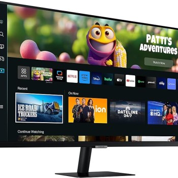 Samsung 27-inch(68.58cm) M5 FHD Smart Monitor, Mouse & Keyboard Control, Smart TV apps, IoT Hub, Office 365, Apple Airplay, Dex, Speakers, Remote, Bluetooth (LS27CM500EWXXL, Black) Samsung 27-inch(68.58cm) M5 FHD Smart Monitor, Mouse & Keyboard Control, Smart TV apps, IoT Hub, Office 365, Apple Airplay, Dex, Speakers, Remote, Bluetooth (LS27CM500EWXXL, Black)