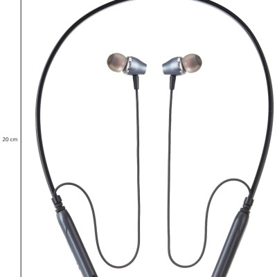 Amazon Brand - Solimo Wireless Bluetooth 5.0 in Ear Neckband,with Upto 15 Hours Playtime, Lightweight and deep bass,Fast Charge, Voice Assistant and with Mic (Grey Black) Amazon Brand - Solimo Wireless Bluetooth 5.0 in Ear Neckband,with Upto 15 Hours Playtime, Lightweight and deep bass,Fast Charge, Voice Assistant and with Mic (Grey Black)