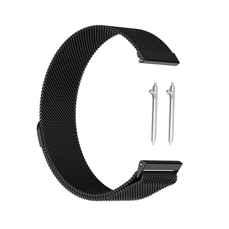 Techvor 22mm Stainless Steel Adjustable Magnetic Strap Band Compatible for Realme Watch S/Realme Watch S Pro (Black) Techvor 22mm Stainless Steel Adjustable Magnetic Strap Band Compatible for Realme Watch S/Realme Watch S Pro (Black)