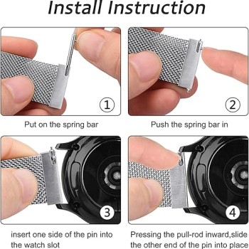 Techvor 22mm Stainless Steel Adjustable Magnetic Strap Band Compatible for Realme Watch S/Realme Watch S Pro (Black) Techvor 22mm Stainless Steel Adjustable Magnetic Strap Band Compatible for Realme Watch S/Realme Watch S Pro (Black)