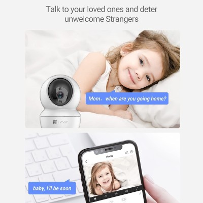 EZVIZ by HIKVISION |2K/4MP QHD Resolution Indoor Smart WiFi Baby/Pet Monitor Camera |Smart Night Vision |360 Visual Coverage |Motion Detection |Two-Way Talk |Micro SD Slot up to 256GB (C6N),White EZVIZ by HIKVISION |2K/4MP QHD Resolution Indoor Smart WiFi Baby/Pet Monitor Camera |Smart Night Vision |360 Visual Coverage |Motion Detection |Two-Way Talk |Micro SD Slot up to 256GB (C6N),White