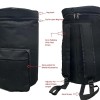 GT Manufacture Professional Dholak with Glassy Black Finish With Multi Feature Bag GT Manufacture Professional Dholak with Glassy Black Finish With Multi Feature Bag