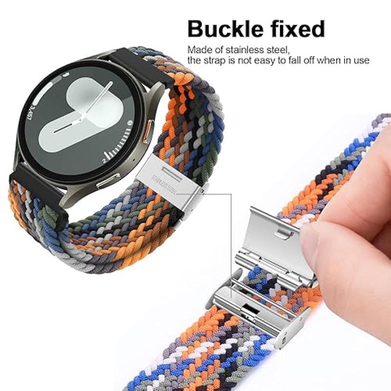 XMUXI 20mm Braided Watch Straps Compatible with Samsung Galaxy Watch 6 Classic Strap 43mm 47mm/Galaxy Watch 7 6 5 4 Nylon Solo Loop Replacement Watch Band for Amazfit GTS 4 (No Watch) XMUXI 20mm Braided Watch Straps Compatible with Samsung Galaxy Watch 6 Classic Strap 43mm 47mm/Galaxy Watch 7 6 5 4 Nylon Solo Loop Replacement Watch Band for Amazfit GTS 4 (No Watch)