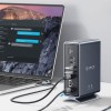 ORICO USB C Triple Display Docking Station for MacBook Pro M1, Mac, Window with Dual 4K HDMI, 8 USB Ports, Display Port, 100W PD, RJ45, 3.5mm Audio, TF/SD Extended Display for macOS ORICO USB C Triple Display Docking Station for MacBook Pro M1, Mac, Window with Dual 4K HDMI, 8 USB Ports, Display Port, 100W PD, RJ45, 3.5mm Audio, TF/SD Extended Display for macOS