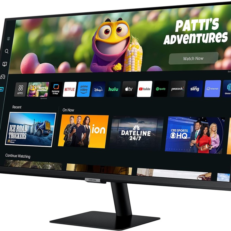 Samsung 27-inch(68.58cm) M5 FHD Smart Monitor, Mouse & Keyboard Control, Smart TV apps, IoT Hub, Office 365, Apple Airplay, Dex, Speakers, Remote, Bluetooth (LS27CM500EWXXL, Black) Samsung 27-inch(68.58cm) M5 FHD Smart Monitor, Mouse & Keyboard Control, Smart TV apps, IoT Hub, Office 365, Apple Airplay, Dex, Speakers, Remote, Bluetooth (LS27CM500EWXXL, Black)