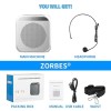 ZORBES� Voice Amplifier for Teachers - Microphone Headset Set 2200 mAh, with Headset Microphone Support TF Card/U Flash Disk, Portable Voice Amplifier for Teachers, tour guide, coach, speaker ZORBES� Voice Amplifier for Teachers - Microphone Headset Set 2200 mAh, with Headset Microphone Support TF Card/U Flash Disk, Portable Voice Amplifier for Teachers, tour guide, coach, speaker