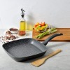 Bergner Orion NonStick 28 cm Grill Pan/Griddle, 100% Recyclable, for Low Oil Tikkas/Kebabs/Sandwiches/Stovetop Babeque, Textured Soft Touch Handle, Granite Finish, Induction & Gas Ready Bergner Orion NonStick 28 cm Grill Pan/Griddle, 100% Recyclable, for Low Oil Tikkas/Kebabs/Sandwiches/Stovetop Babeque, Textured Soft Touch Handle, Granite Finish, Induction & Gas Ready