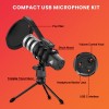 Audio Array AM-C4 USB Plug & Play Condenser Microphone with Tripod, Pop-Filter & Shock Mount | for Conference, Gaming, Podcasting, Voice Over, YouTube, Skype, Zoom & Live Streaming on iOS,Windows Audio Array AM-C4 USB Plug & Play Condenser Microphone with Tripod, Pop-Filter & Shock Mount | for Conference, Gaming, Podcasting, Voice Over, YouTube, Skype, Zoom & Live Streaming on iOS,Windows