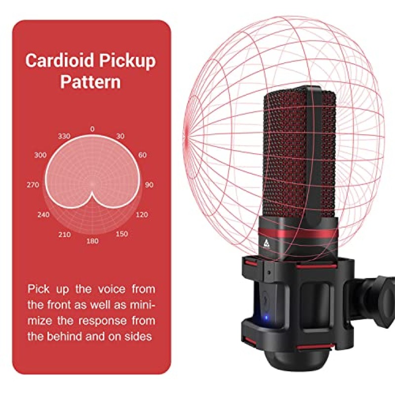 Audio Array AM-C6 USB Plug & Play Condenser Microphone Kit | with pop-Filter & Shock Mount | 3.5 mm No Latency Monitoring, Volume Control & Mute Button | Gaming, Podcasting & Streaming Audio Array AM-C6 USB Plug & Play Condenser Microphone Kit | with pop-Filter & Shock Mount | 3.5 mm No Latency Monitoring, Volume Control & Mute Button | Gaming, Podcasting & Streaming