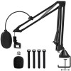 Audio Array AA-01 Suspension Boom Scissor Microphone Stand | Double Layer Mesh Pop Filter | Sturdy Boom Arm with 1.8kg Capacity | 5/8" to 3/8" Screw Adapter | Mic Holder | Mic Foam Cover | Cable Ties Audio Array AA-01 Suspension Boom Scissor Microphone Stand | Double Layer Mesh Pop Filter | Sturdy Boom Arm with 1.8kg Capacity | 5/8" to 3/8" Screw Adapter | Mic Holder | Mic Foam Cover | Cable Ties