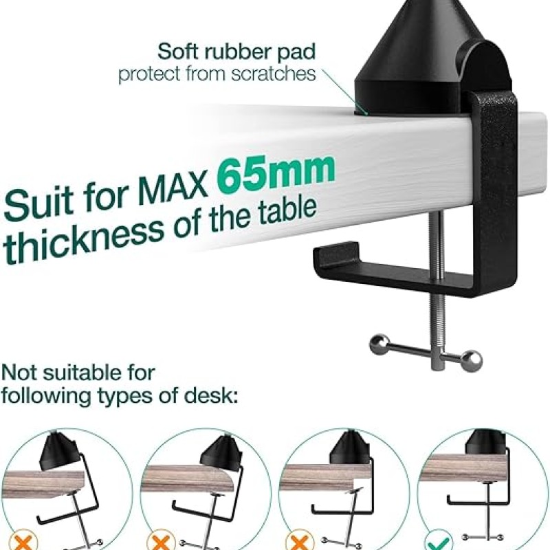 Audio Array AA-01 Suspension Boom Scissor Microphone Stand | Double Layer Mesh Pop Filter | Sturdy Boom Arm with 1.8kg Capacity | 5/8" to 3/8" Screw Adapter | Mic Holder | Mic Foam Cover | Cable Ties Audio Array AA-01 Suspension Boom Scissor Microphone Stand | Double Layer Mesh Pop Filter | Sturdy Boom Arm with 1.8kg Capacity | 5/8" to 3/8" Screw Adapter | Mic Holder | Mic Foam Cover | Cable Ties