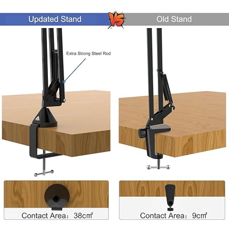 Audio Array AA-01 Suspension Boom Scissor Microphone Stand | Double Layer Mesh Pop Filter | Sturdy Boom Arm with 1.8kg Capacity | 5/8" to 3/8" Screw Adapter | Mic Holder | Mic Foam Cover | Cable Ties Audio Array AA-01 Suspension Boom Scissor Microphone Stand | Double Layer Mesh Pop Filter | Sturdy Boom Arm with 1.8kg Capacity | 5/8" to 3/8" Screw Adapter | Mic Holder | Mic Foam Cover | Cable Ties