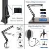 Audio Array AA-01 Suspension Boom Scissor Microphone Stand | Double Layer Mesh Pop Filter | Sturdy Boom Arm with 1.8kg Capacity | 5/8" to 3/8" Screw Adapter | Mic Holder | Mic Foam Cover | Cable Ties Audio Array AA-01 Suspension Boom Scissor Microphone Stand | Double Layer Mesh Pop Filter | Sturdy Boom Arm with 1.8kg Capacity | 5/8" to 3/8" Screw Adapter | Mic Holder | Mic Foam Cover | Cable Ties