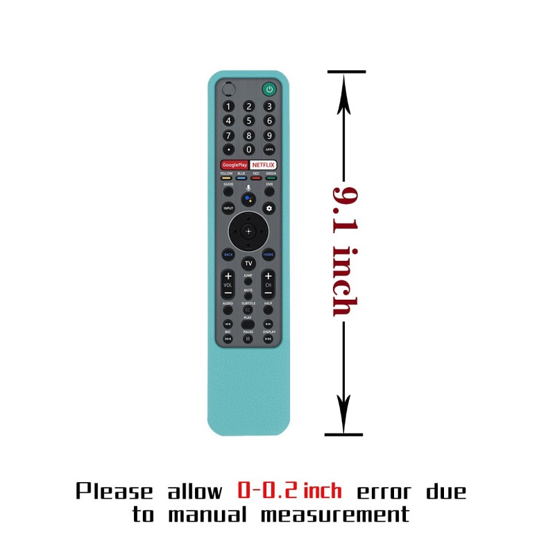 ETUZI Silicone Remote Cover Compatible for Sony Voice RMF-TX600U RMF-TX500E Smart TV Remote Control Remote Case with Loop (Sky Blue) ETUZI Silicone Remote Cover Compatible for Sony Voice RMF-TX600U RMF-TX500E Smart TV Remote Control Remote Case with Loop (Sky Blue)