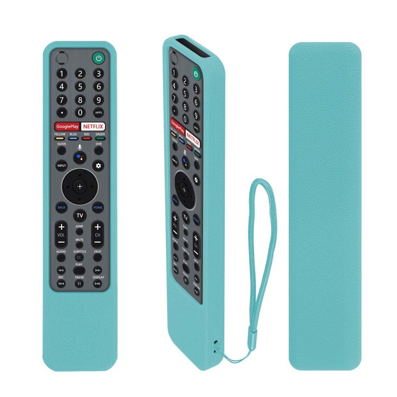 ETUZI Silicone Remote Cover Compatible for Sony Voice RMF-TX600U RMF-TX500E Smart TV Remote Control Remote Case with Loop (Sky Blue) ETUZI Silicone Remote Cover Compatible for Sony Voice RMF-TX600U RMF-TX500E Smart TV Remote Control Remote Case with Loop (Sky Blue)