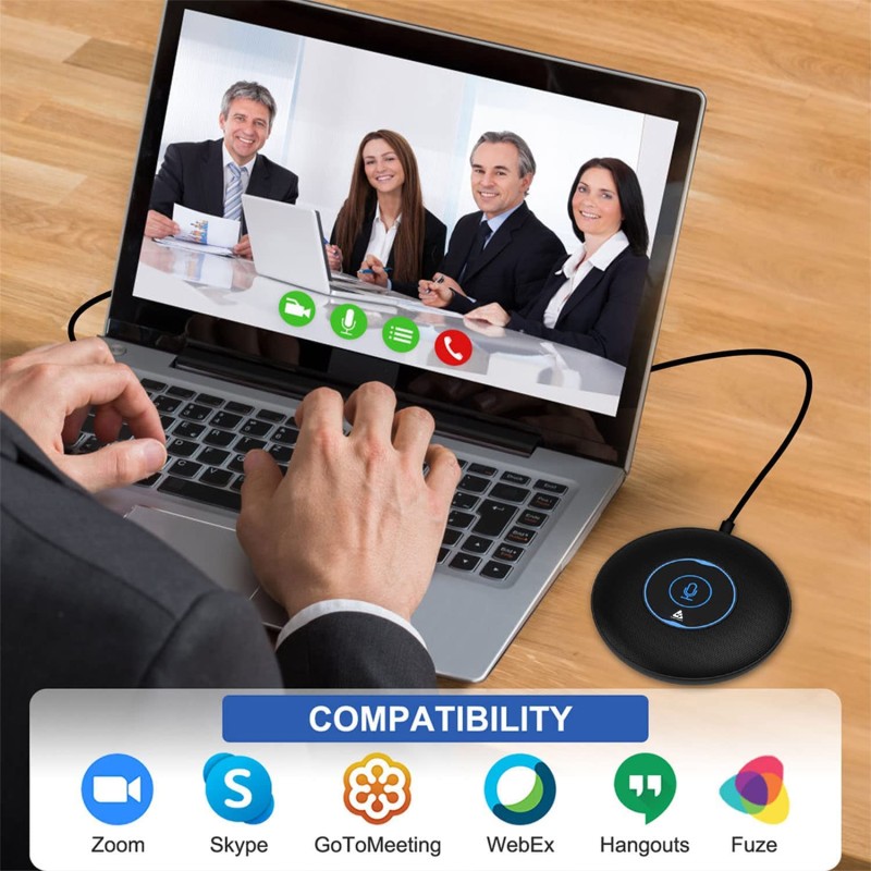 Audio Array AM-C5 USB Plug & Play Conference Mic for Mac OS & Windows | Conference, Recording, Skype, Online Class with Range Upto 5M | One Touch Mute Button & Light Indicator (NOT A Speaker) Audio Array AM-C5 USB Plug & Play Conference Mic for Mac OS & Windows | Conference, Recording, Skype, Online Class with Range Upto 5M | One Touch Mute Button & Light Indicator (NOT A Speaker)