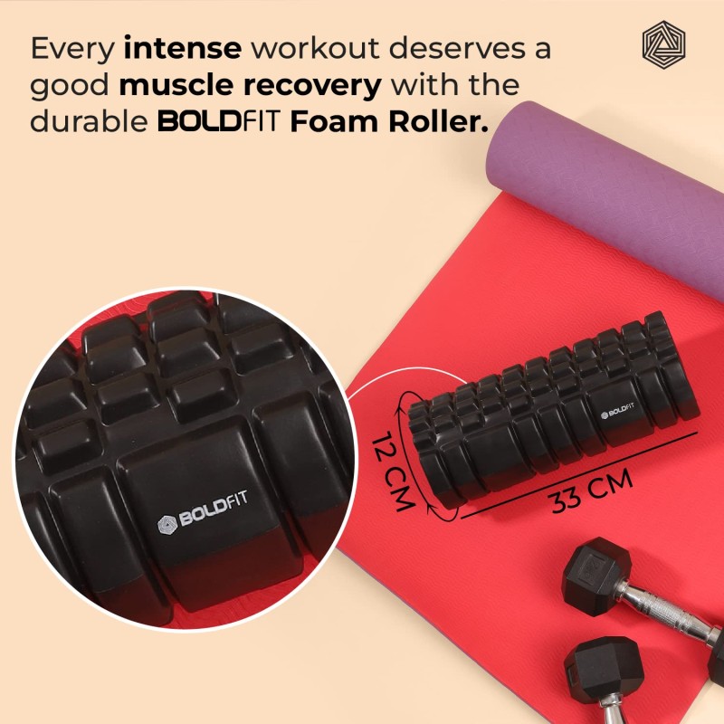 Boldfit Foam Roller For Deep Tissue Massage High Density Foam Rollers Stick For Physical, 1 Count (Pack of 1) Boldfit Foam Roller For Deep Tissue Massage High Density Foam Rollers Stick For Physical, 1 Count (Pack of 1)