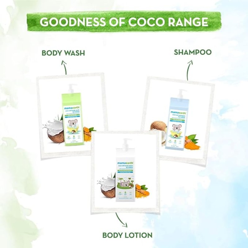 Mamaearth Coco Soft Body Wash For Babies - 400 ml | Infused with Coconut Milk & Turmeric | Tear Free Cleanser, Gently Cleanses Skin & Prevents Infections Mamaearth Coco Soft Body Wash For Babies - 400 ml | Infused with Coconut Milk & Turmeric | Tear Free Cleanser, Gently Cleanses Skin & Prevents Infections